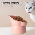 thumbnail image 4 of Cuencos elevados de cerámica para gatos, cuenco elevado para comida y agua para gatos, cuenco inclinado para proteger la columna vertebral, 4 of 5