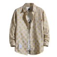 thumbnail image 2 of Men's Flannel Shirt Casual Regular Fit Long Sleeve Button Down Plaid Shirt with Pocket, 2 of 4