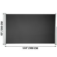 thumbnail image 3 of VEVORbrand Retractable Side Awning 118" x 63" - Retractable Patio Screen Waterproof - Retractable Room Divider Black for Privacy, Garden, Outdoor, Patio and Terrace,Aluminum Aloy, 3 of 10