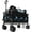Black, variant on Lumiparty Collapsible Wagon Cart, Portable Utility Wagon for Camping, Beach, Picnic, Shopping, Sports, and Grocery Transport, Black
