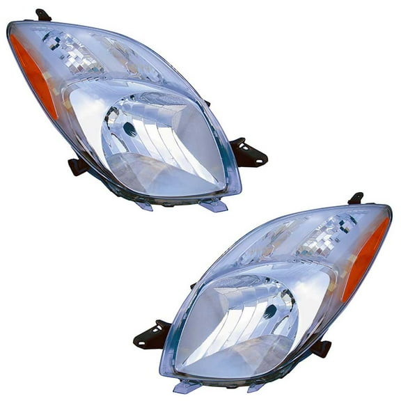 For Toyota Yaris 2007 2008 2009 Pair Headlights - BuyAutoParts