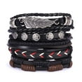 thumbnail image 1 of AMERTEER Multilayer Leather Bracelets Set For Men Wristband Cuff Bangles, 1 of 1