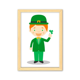 thumbnail image 1 of Cuadro de madera decorativa A4 Traje verde Irlanda Unbranded, 1 of 3