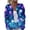 Blue, variant on Halloween Cardigan Sweaters for Women Knit Cat Ghost Pumpkin Print Open Front Casual Cardigan Funny Print Costume Holiday Outfits Purple 3XL