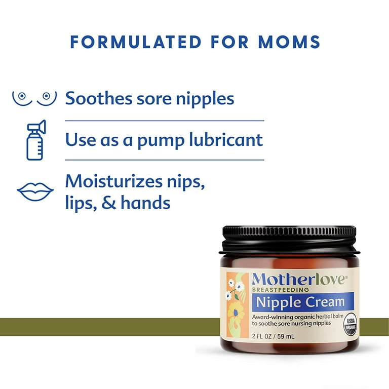 Organic Nipple Cream for Breastfeeding, 2 Ounces