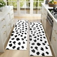 thumbnail image 4 of Kitchen Rugs Sets Of 2,White and Black Of Leopard Print Anti Fatigue Kitchen Mat Rugs Non Slip Washable,Decorative Kitchen Floor Mats for Kitchen,Sink,Laundry,17"X47", 4 of 5