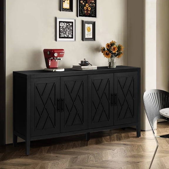 60-inch Hallway Cabinet | Ample Compartments for Storage | MDF & Fir Wood Build | Enhances Home's Visual Appeal