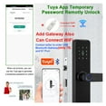 thumbnail image 5 of Fingerprint Door Lock K7 Pro+ Black Smart Lock Tuya App Remote Unlocking Keyless Lock Electronic Door Lock ,Easy to Use, 5 of 6