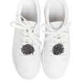 thumbnail image 2 of Unique Bargains 1 Pair Shoelace Charms Flower Shape Fashion Shoe Accessories Dark Gray, 2 of 5