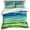 Green, variant on 3 Piece Blue Green Duvet Cover Set California King,Microfiber Comforter/Quilt Cover with Corner Ties and 2 Pillowcases,Gradient Watercolor Modern Abstract Art All Season Bedding with Zipper Closure