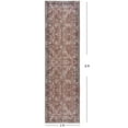 thumbnail image 6 of ARJINCUTE Distressed Vintage Brown Runner Rugs 2'x8', Non-Slips Low Pile Traditional Farmhouse Carpet, Machine Washable, 6 of 9