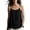 Black, variant on Women Linen Ruffle Spaghetti Strap Curved Hem Flowy Boho Casual Vacation Beach Loose Tank Tops Summer Sleeveless Camis Top, Beige XXL
