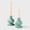 Green, variant on Mela Artisans Sculpted Aluminum White Candlesticks, Set of 2