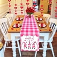 thumbnail image 3 of Lisbinx Drapeau de Table Imprimé en Polyester et Coton pour la Saint-Valentin Décorations de Table Articles en Liquidation, 3 of 3