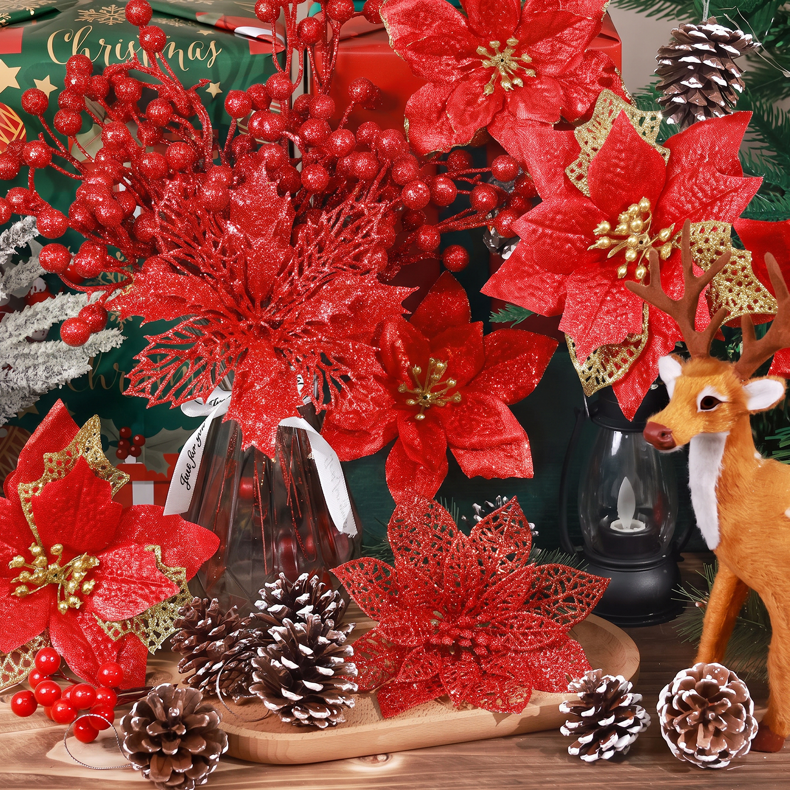Ayieyill 56-Piece Christmas Ornament Decoration Set photo 3