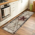 thumbnail image 2 of Texas Star Retro 2'x6' Runner Rugs for Hallway Kitchen Bedside Non Slip Washable, Red Wooden Berry Vintage Entryway Rug Runners with Rubber Backing, Long Carpet Runner for Laundry Room, 2 of 8