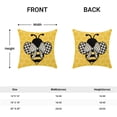 thumbnail image 4 of Yellow Summer Pillow Covers 20x20 Set of 2, Bee Honeycomb BeehiveFarmhouse Decorations Throw Pillow Covers Honeybee Seasonal Outdoors Decorative Linen Cushion Case for Couch Sofa Home, 4 of 6