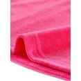 thumbnail image 5 of INSPIRE CHIC Women's Christmas V Neck Velvet Blouse Halloween Party Flare Long Sleeve Peplum Top S Hot Pink, 5 of 6