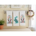 thumbnail image 3 of Serafina Home Easter Spring Kitchen Dish Hand Towels: Pink White Blue Bunny Flowers, Cute and Colorful, 100% Cotton, 3 of 4