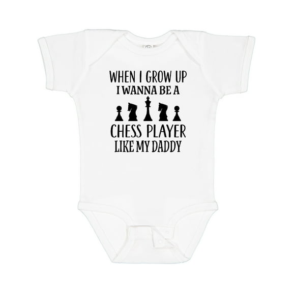 Inktastic Future Chess Player Like Daddy Boys or Girls Baby Bodysuit