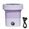 thumbnail image 1 of 11L Foldable Washing Machine with Spin Dryer, Blue Light Sterilization Laundry Washer Machine for Underwear Baby Clothes, 1 of 5