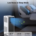 thumbnail image 4 of 8,000 BTU Portable Air Conditioner, Cools Up to 350 Sq. Ft., with Dehumidifier & Fan Mode, Smart Control, Easy- to-Use Remote Control & Window Installation Kit Included, White, 4 of 9