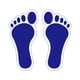 thumbnail image 1 of Pegatinas de de pies, marcadores de suelo portátiles, calcomanías para el suelo de jardín de infancia, decoración del aula, guardería, negocio Azul, 1 of 8