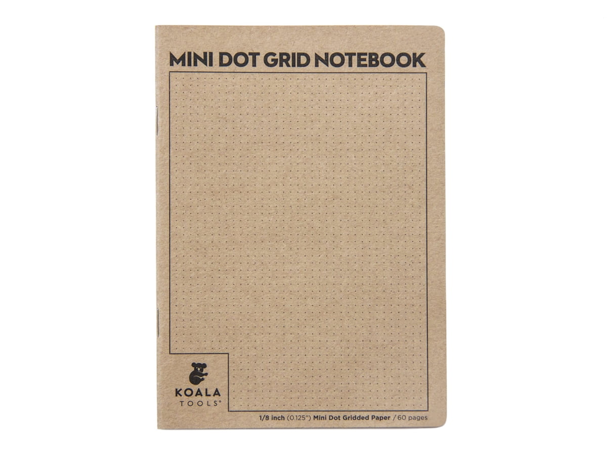 Mini 1/8 Iso Grid Sketchbook 5x7 Notebook Industrial Architecture Design  3PK