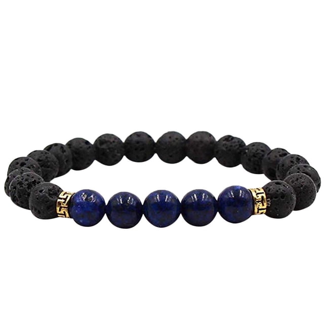 EGNMCR Bracelets pour Femmes Mode Unisexe Thérapies de Guérison Bracelets Perles de Pierre Bracelets à Brins Extensibles Bracelet pour Femmes