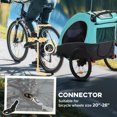 thumbnail image 6 of Aosom Bike Trailer for Kids 3 In1 Foldable Child Jogger Stroller Baby Stroller Transport Carrier Rubber Tires Kid Bicycle Trailer Blue and Gray, 6 of 9