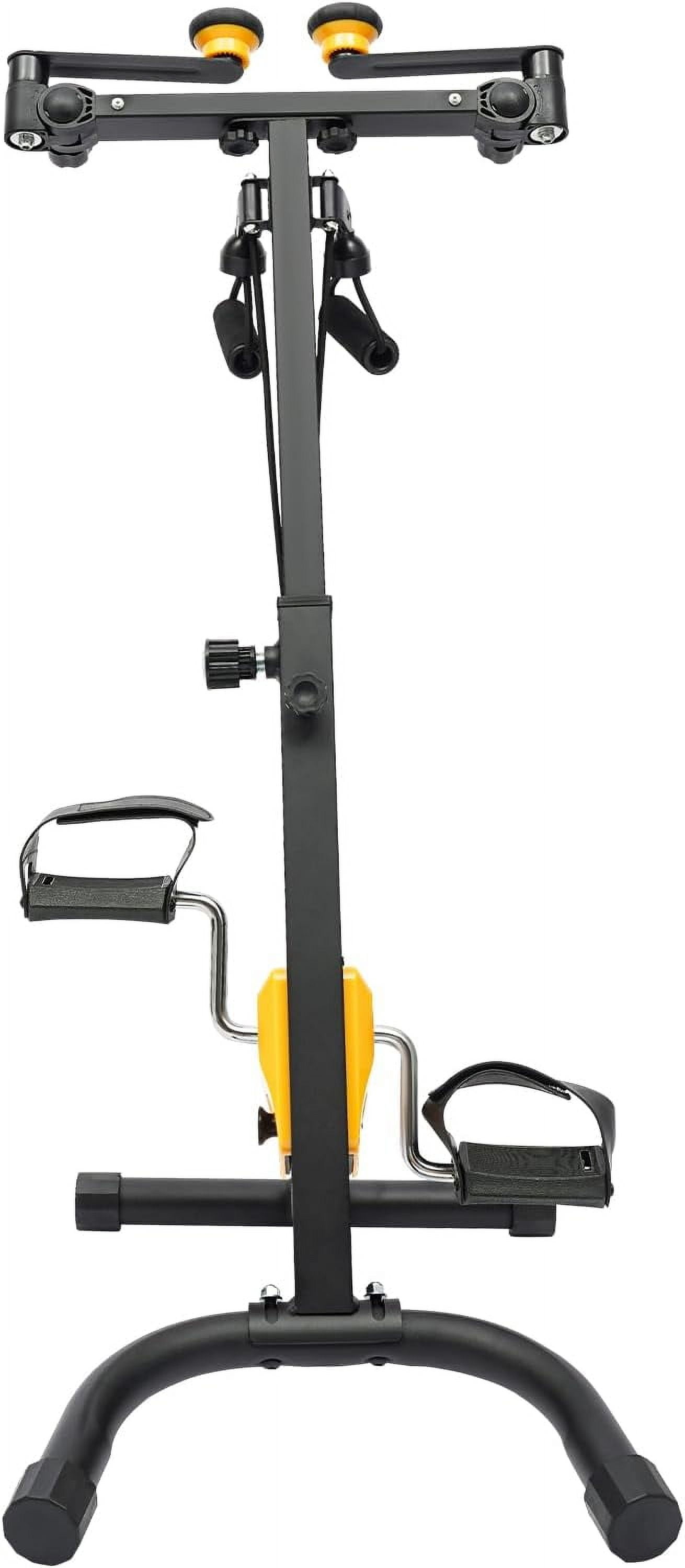 Pedal Exercise Bike Foldable Pedal Exerciser for Seniors Hand Arm Leg and Knee Fitness Machine Elderly Home Pedal Exercise Bike for Total Body