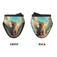 thumbnail image 2 of Disketp Sunshine Cloud Cute Cat Non-Slip Mini Oven Mitt Set, Short Oven Mitts for Baking Grilling Barbecue Microwave, 5.9"x5.9"in, 2 of 7