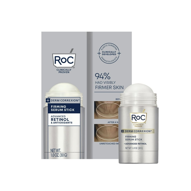 お取り寄せ RoC ロックスキンケア ダームコレクシオン ファーミング レチノール セラムスティック 全肌タイプ 1オンス RoC Skincare Derm Correxion Firming Retinol Serum Stick, All Skin Types, 1oz RoC Skincare Derm Correxion Firming Retinol Serum Stick, All Skin