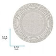 thumbnail image 3 of Livabliss Area Rugs for Living Room, 7ft Round Bahar Global Gray Round Rug, Bedroom Dining Room Home Decor Stain Resistant Carpet (6'7" x 6'7"), 3 of 8