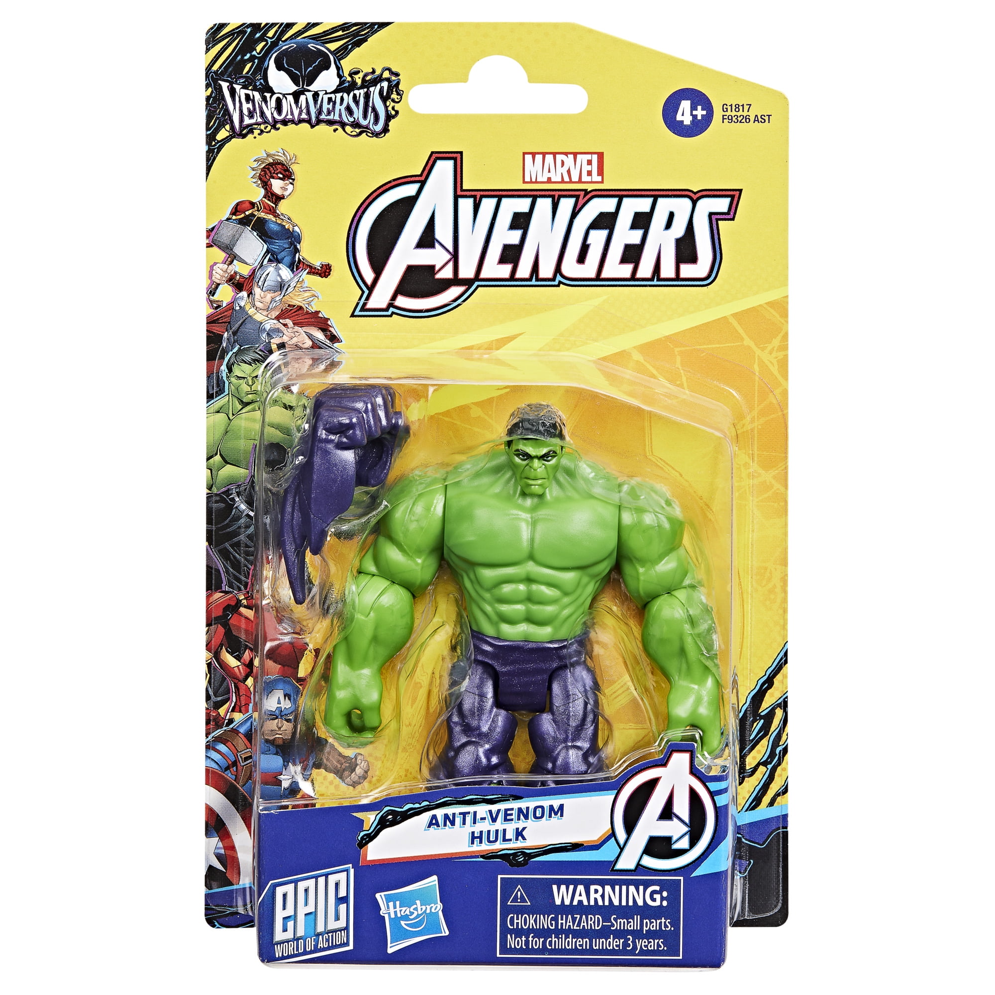 Marvel Avengers VenomVersus Epic World of Action, figurine deluxe Anti-Venom Hulk