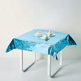 Efavormart 50"x50" Metallic Foil Square Tablecloth, Disposable Table ...