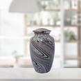 thumbnail image 3 of Gray Marble Finish Large Adult Cremation Urn for Human Ashes — With Velvet Bag, 3 of 3