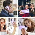 thumbnail image 6 of DUEDUE Sparkly Glitter Case for iPhone 17,Slim Shockproof Protective Cover,Anti-Yellowing Clear Purple TPU & Silver Glitter PC Back, 6 of 8