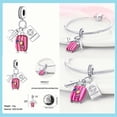 thumbnail image 3 of Charms 100 % Real 925 Plata Esterlina Niños Y Niñas Iipstick Bolsa De Tacones Altos Encantos Abalorios Ajuste Original Pandora Pulsera Hacer Regalos De Joyería De Moda, 3 of 4