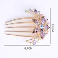 thumbnail image 4 of 1 pc dulce colorido cristal flor horquillas para las mujeres moda peine pelo headwear accesorios de joyería, 4 of 4