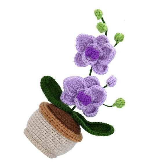DIY Crochet Potted Plant Kits for Beginners, with Crochet Hook, Yarn, Needle
