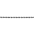 thumbnail image 3 of 10K White Gold 3.35mm Diamond Cut Quadruple Rope Chain 18 Inch, 3 of 6