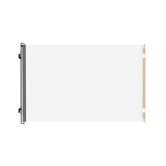 chaungfeng Retractable Gate Safety 55" Tall x 16" Wide, for Stairs, Doorways, Dogs, Pets, Indoor, Outdoor, One-Handed Operation, Hardware Mount, White