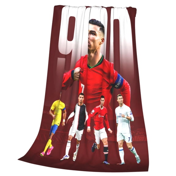 Ronaldos Throw Blanket, Lightweight, Soft & Easy to Fold, Perfect for Home and On-the-Go 50x40