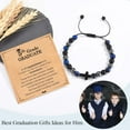 thumbnail image 4 of 2025 Graduation Gifts for Him Boys Men, 5th 6th 8th Grade Kindergarten Preschool High School College Master Degree Elementary Middle School Graduation Cross Bracelet Gifts with Card for Him Boys, 4 of 7