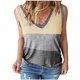 thumbnail image 1 of Chaleco sin mangas con cuello en V a la moda para mujer Contraste de color Falso Dos tops Pompotops lopia997420, 1 of 7