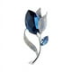 thumbnail image 1 of Broches, alfileres de moda, elegantes, brillantes, de lujo, para el cuello, hermosos para las fiestas. Azul, 1 of 9