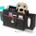 thumbnail image 1 of Bolsa de cama para niños gris oscuro - Almacenamiento de cama colgante - Bolsa de almacenamiento para libros, revistas, teléfono móvil, 1 of 5