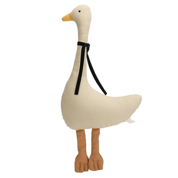Muñeca de ganso de tela de algodón, muñeca de ganso, muñeca de peluche de ganso suave y cómoda, juguete de animal creado magistralmente