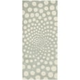 thumbnail image 3 of SAFAVIEH Soho Chloe Polka Dots Wool Area Rug, Grey/Ivory, 8'3" x 11', 3 of 10